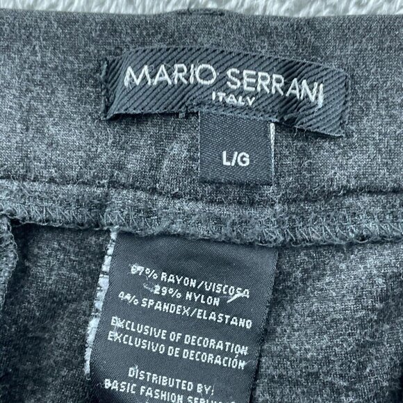 Mario Serrani Italy Womens L/G Gray Stretch Pants Rayon/Nylon Blend 0610 - Picture 3 of 9